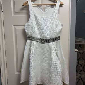 Her Universe Princess Leia Inspired Mini Dress with Black Geometric Belt